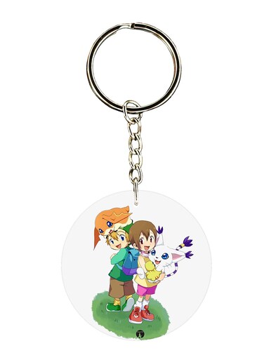 The Anime Digimon Printed Keychain