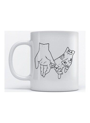 Mug Hands for Coffee and Tea White