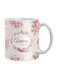 Printed Coffee Mug Pink/Green/White Standard