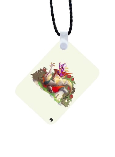 Spyro Printed Car Mirror Pendant