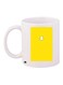 Snapchat Logo Printed Coffee Mug White/Yellow/Black
