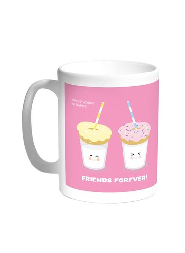 Friends Forever Printed Coffee Mug White 11ounce