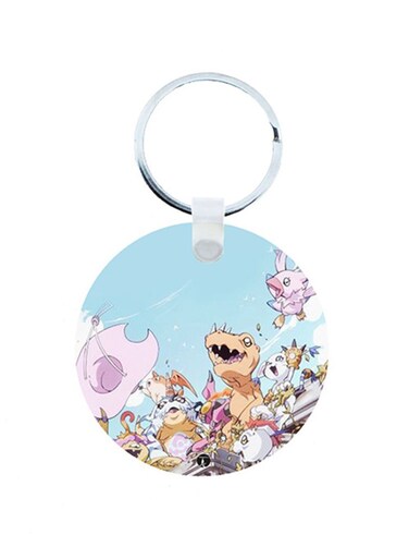 Digimon Anime Wooden Keychain