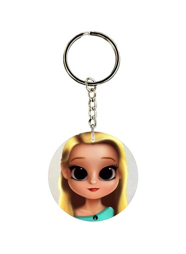 Girl Printed Keychain