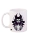 Printed Mug White/Black/Green 12ounce