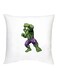 Hulk Printed Decorative Cushion White/Purple/Green 16x16inch
