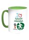 FIFA World Cup 2018 I Love Saudi Arabia Printed Coffee Mug White Green
