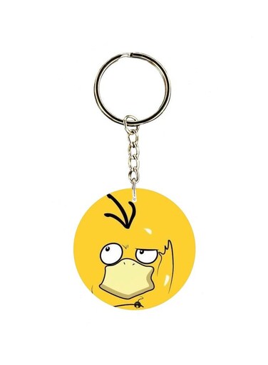 Cartoon Themed Single Sided Keychain