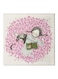 Girl Among The Roses Themed Canvas Wall Painting With Hidden Frame Pink/Grey/Black 50x50cm