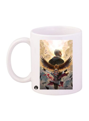 Assassin's Creed Printed Mug White/Black/Red Standard Size