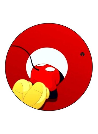 Mickey Mouse Printed Fridge Magnet Red/White/Yellow 5.5cm