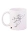 Anime Printed Coffee Mug White/Black