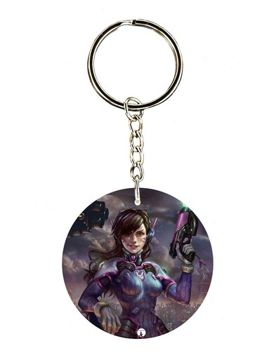 Overwatch Double Side Printed Keychain