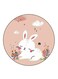 Rabbit Printed Fridge Magnet Multicolour