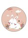 Rabbit Printed Fridge Magnet Multicolour
