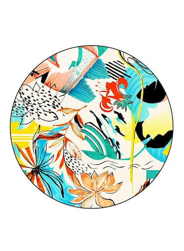 Flowers Printed Fridge Magnet Multicolour