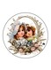 Vintage Art Printed Fridge Magnet Multicolour
