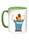 My Hero Printed Coffee Mug Green/White/Blue