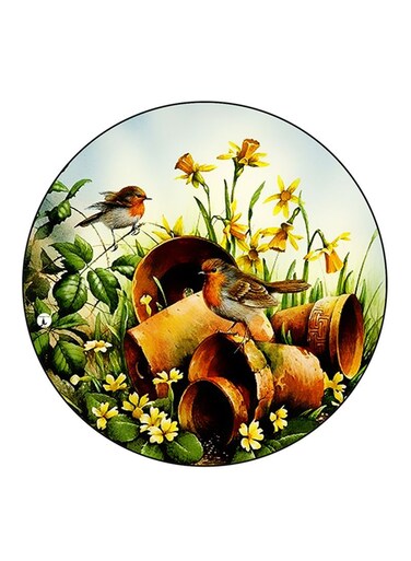 Birds Printed Fridge Magnet Multicolour