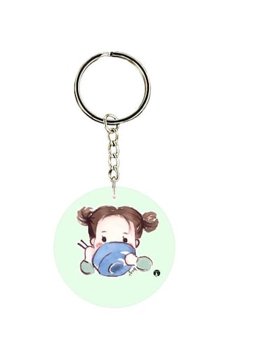 Cartoon Printed Keychain