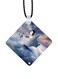 Happy Feet Printed Car Mirror Pendant