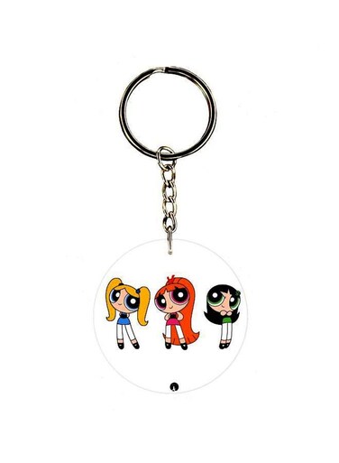 Single Sided Powerpuff Girls Printed Keychain