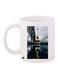 Eiffel Tower Printed Coffee Mug White/Yellow/Black 11ounce