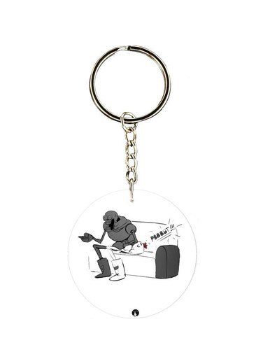 Skull Printed Keychain