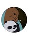 We Bare Bears Printed Fridge Magnet Multicolour