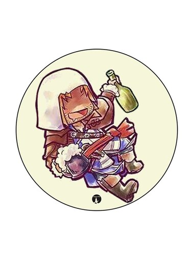 Video Game Assassin'S Creed Printed Fridge Magnet Multicolour