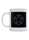 Captain America Logo Printed Ceramic Mug White/Black