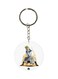 Anime Hunter Printed Keychain White/Yellow/Silver