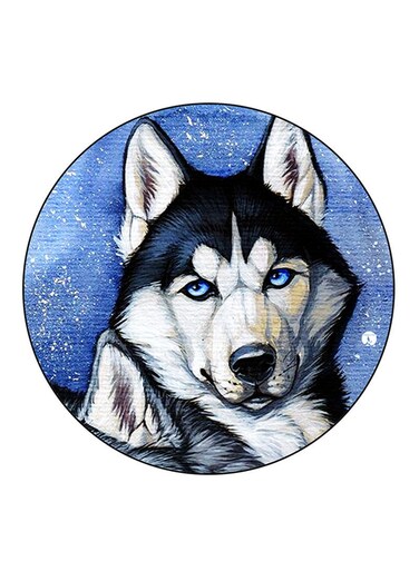 Dog Printed Fridge Magnet Multicolour