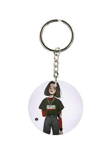 Cartoon Character Printed Keychain