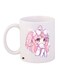 Cartoon Girl Printed Coffee Mug White/Pink 11ounce