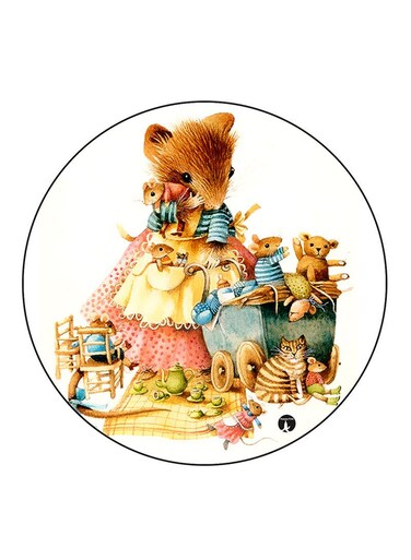 Mouses Printed Fridge Magnet Multicolour