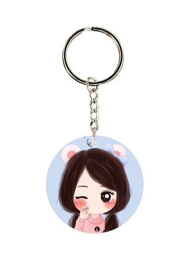 Printed Single Sided Keychain