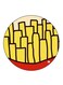 French Fries Printed Fridge Magnet Multicolour