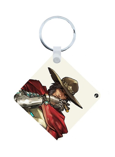 Overwatch Wooden Keychain