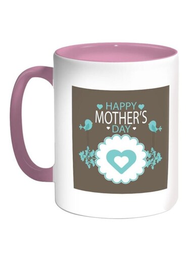 Happy Mothers Day Printed Magic Coffee Mug White/Pink/Black 12ounce
