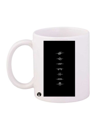 The Anime Naruto Printed Mug White/Black