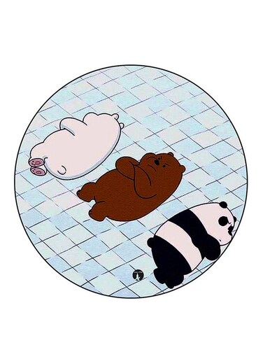 We Bare Bears Printed Fridge Magnet Round Multicolour