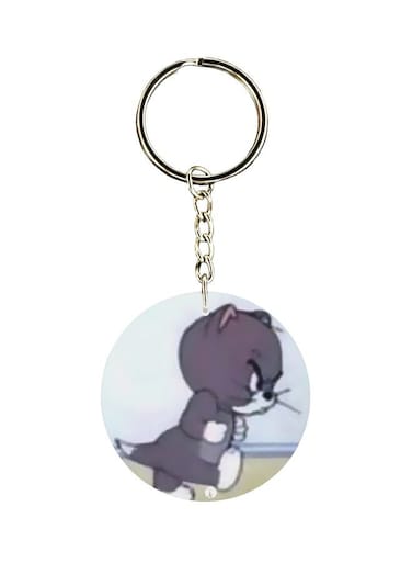 Tom Character Printed Keychain