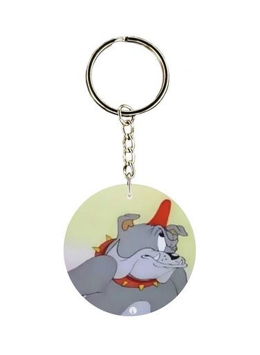 Cartoon Themed Single Sided Keychain