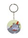 Cartoon Themed Single Sided Keychain