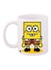 SpongeBob Printed Coffee Mug White/Yellow/Black 11ounce