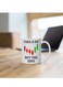 1pc Day Trader 11oz Ceramic Coffee Mug - "Take a Sip Buy the Dips" Stock Market Design, Novelty Gift for Traders