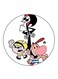 The Grim Adventures Of Billy And Mandy Printed Fridge Magnet Multicolour