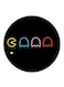 Video Game Pac Man Printed Fridge Magnet Multicolour