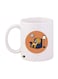 Bear Printed Mug White/Orange/Yellow Standard Size